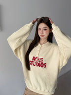 2026 Women's GS Logo Printed Vintage Sweatshirt (FF765)