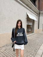 2026 Women's GS Logo Printed Vintage Sweatshirt (FF765)
