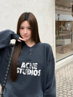 2026 Women's GS Logo Printed Vintage Sweatshirt (FF765)