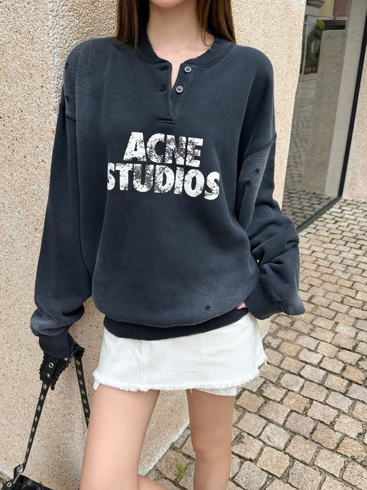 2026 Women's GS Logo Printed Vintage Sweatshirt (FF765)