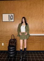 2026 Women's GS Logo Embroidered Zipper Coat (FF826)