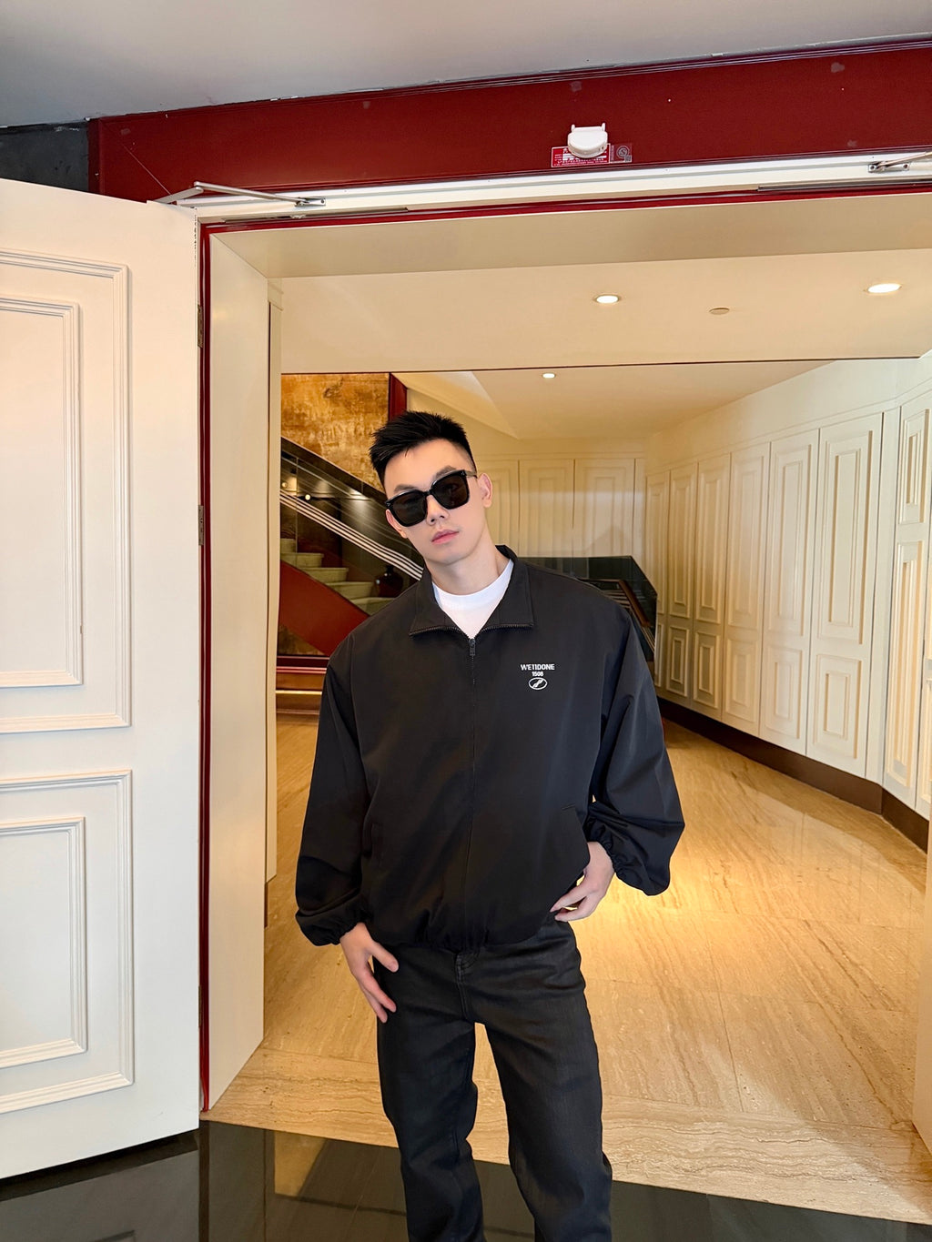 2026 new model GS vintage logo crew-neck jacket (AA1014-B40)