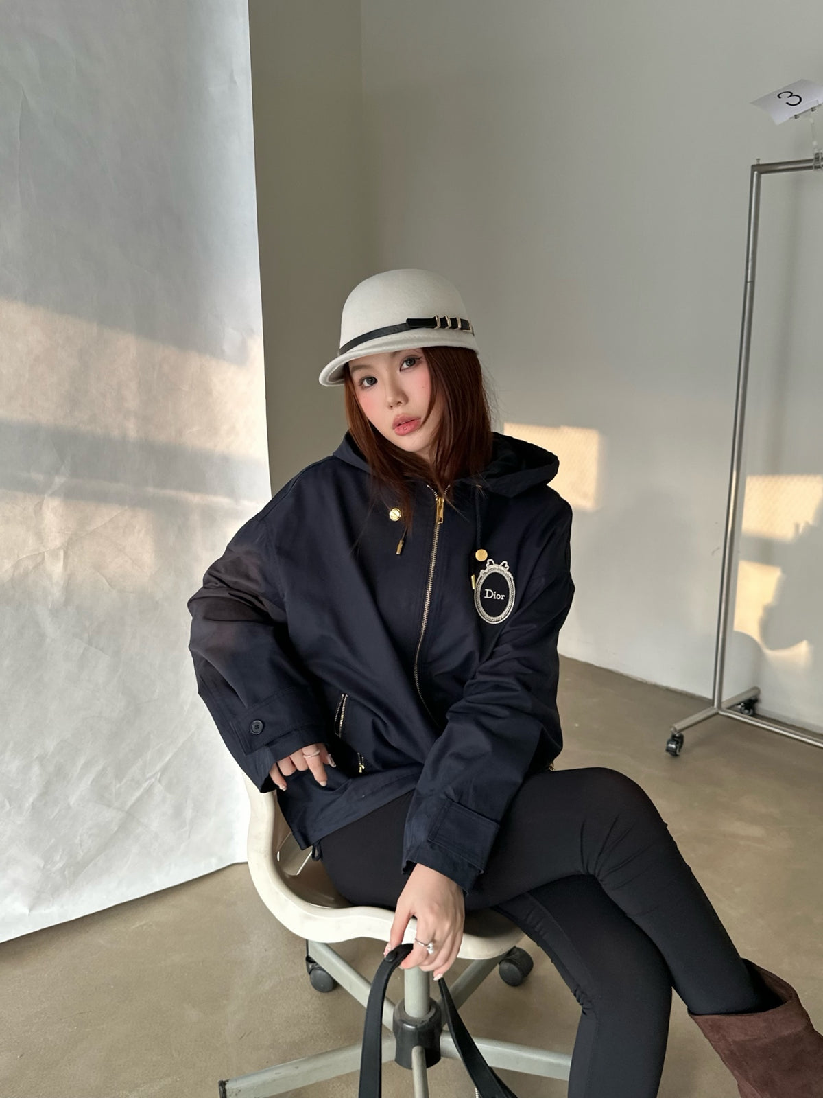 2026 Women's GS Embroidered Hooded Jacket (DD173)