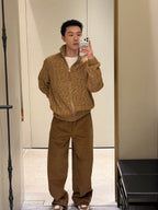 2026 New Style GS Plaid Sweater Coat (AA677-C05)