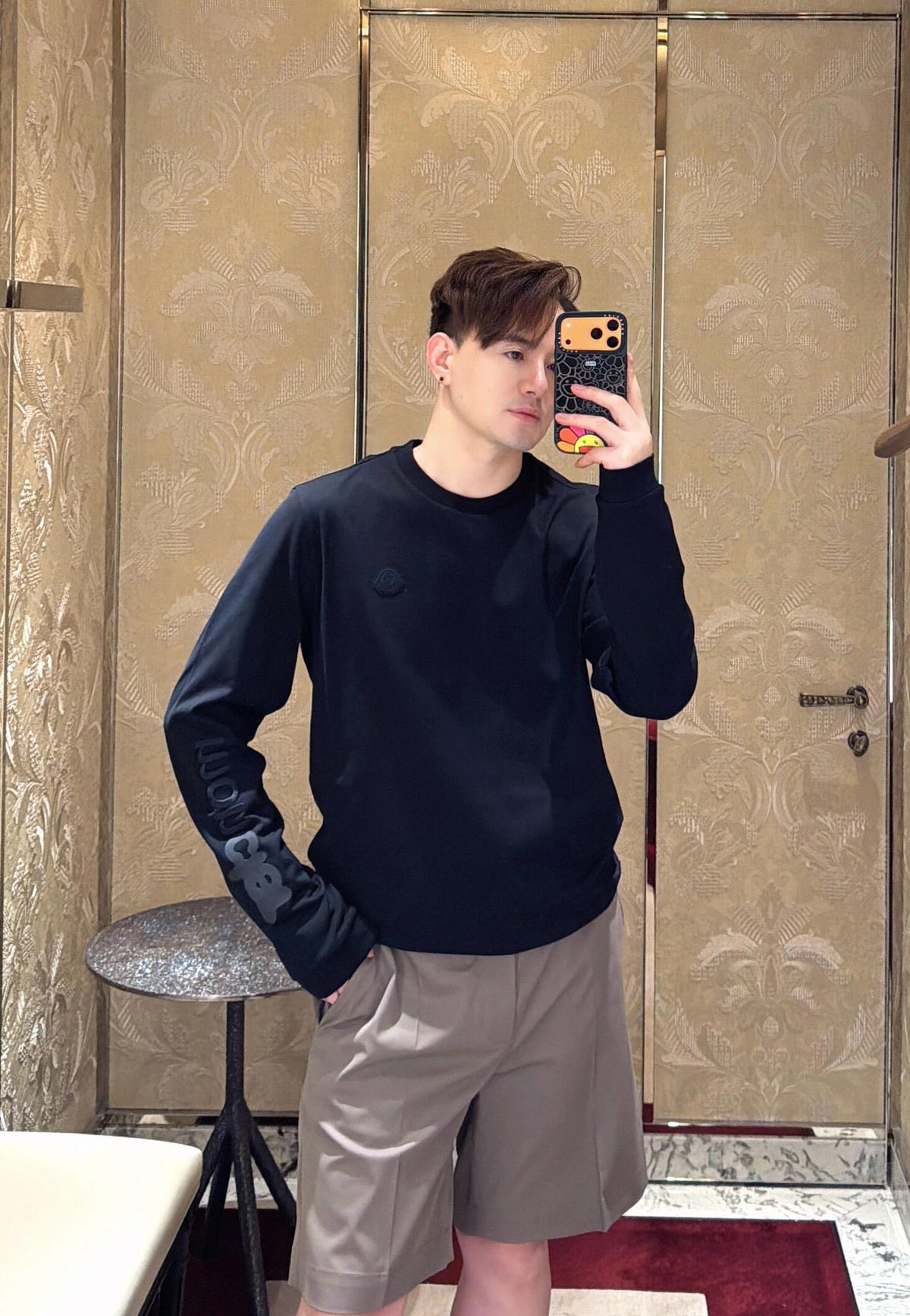 2026 New Model GS Logo Embroidered Long-Sleeved Shirt (AA1022-A60)