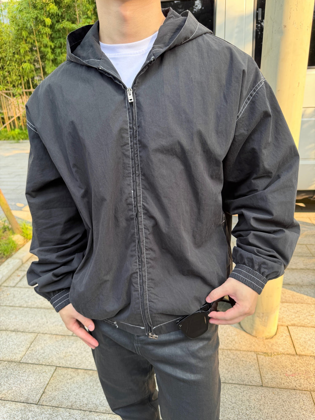 2026 new model GS logo-printed hooded coat (BB4017-B90)