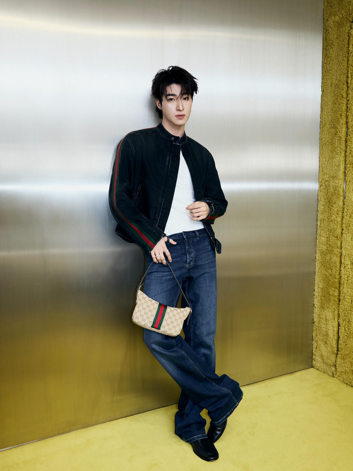 2026 New Model GS Belted Denim Jacket (BB4012-C50)