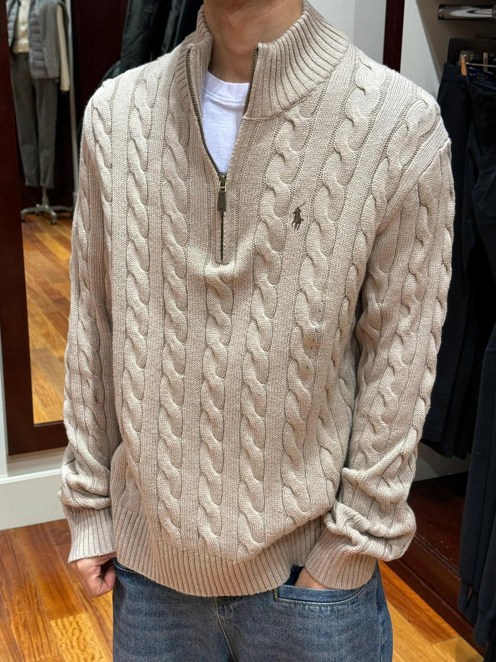 2026 New GS Decorative Knot Zip Knit Sweater (CC919-B30)