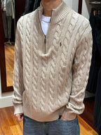 2026 New GS Decorative Knot Zip Knit Sweater (CC919-B30)