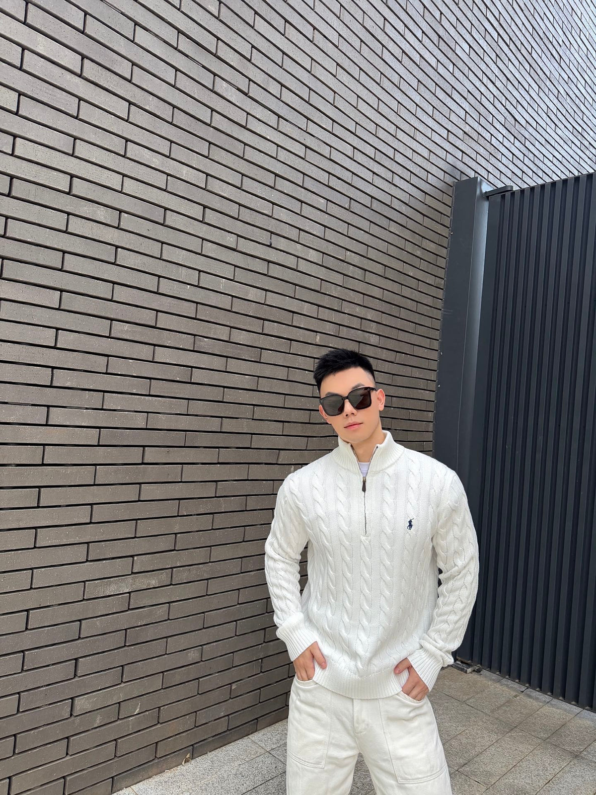 2026 New GS Decorative Knot Zip Knit Sweater (CC919-B30)