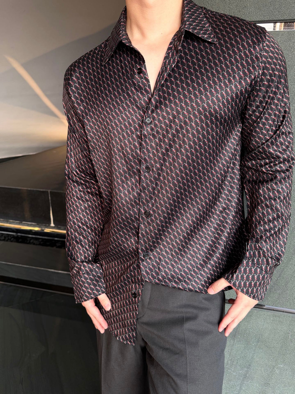 2026 new model GS logo printed shirt (AA1016-B35)