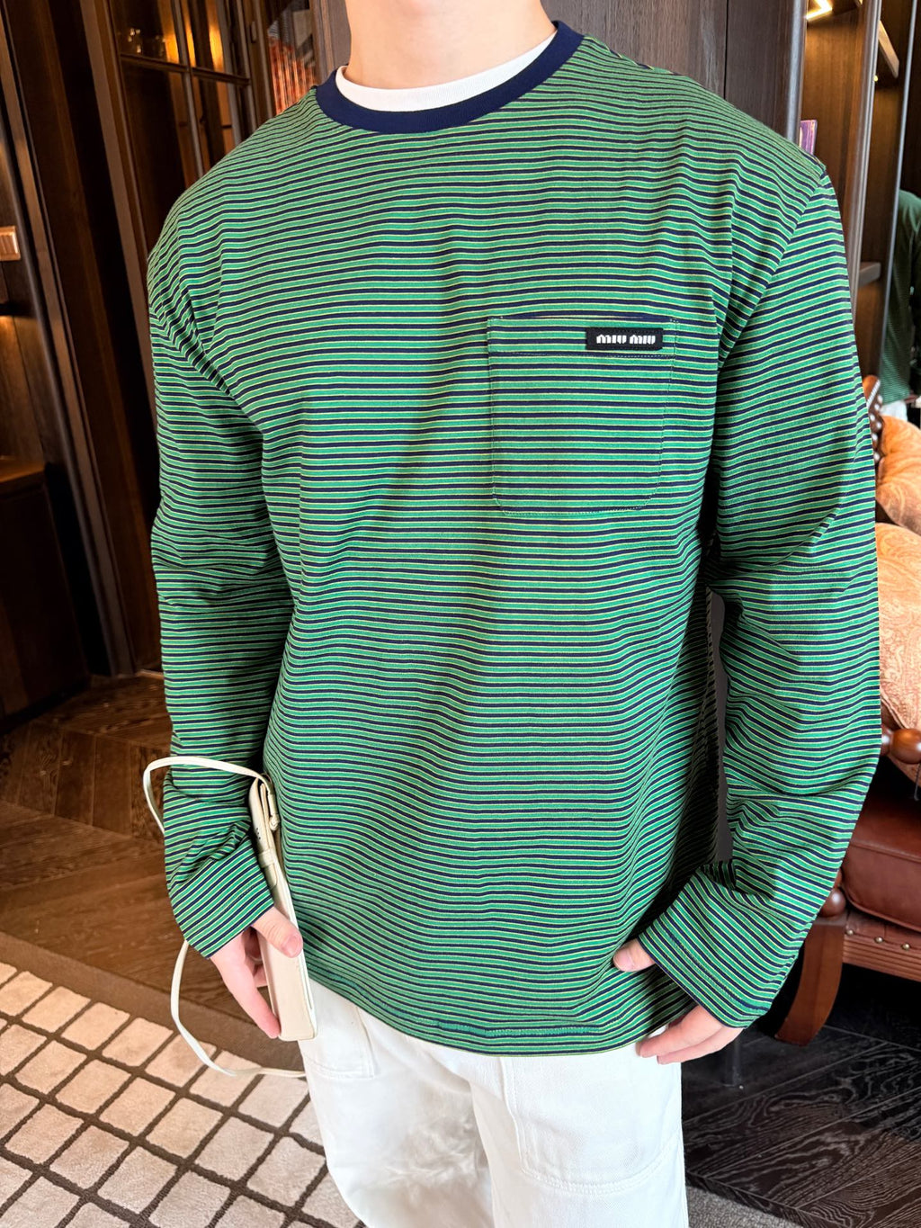 2026 New Model GS Logo Striped Long-Sleeved Shirt (CC7016-A70)