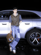 2026 New Model GS Check Double-sided Leather Jacket (AA630-C05)