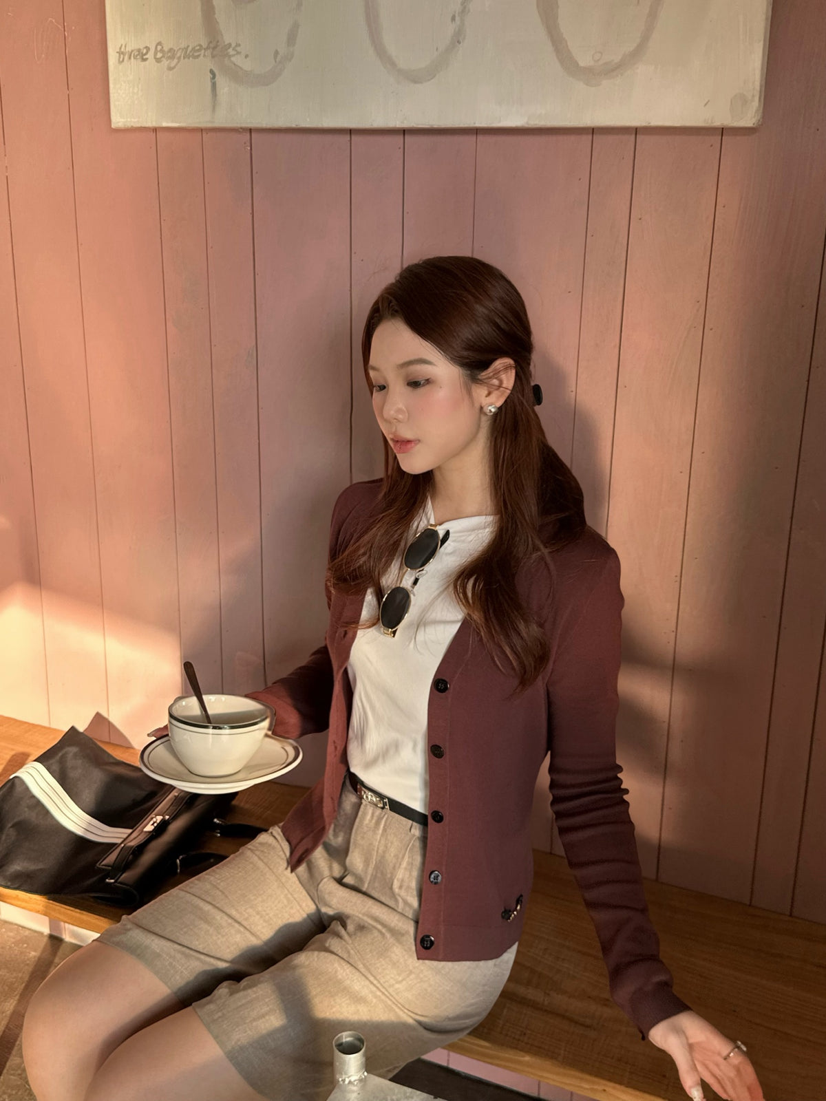 2026 Women's GS Horse Clip Collar Sweater Blazer (DD192)