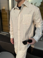 2026 New Model GS Double-C Embroidered Stripes Shirt (CC7008-B55)