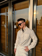 2026 New Model GS Double-C Embroidered Stripes Shirt (CC7008-B55)
