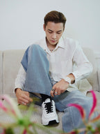 2026 New Model GS Double-C Embroidered Stripes Shirt (CC7008-B55)