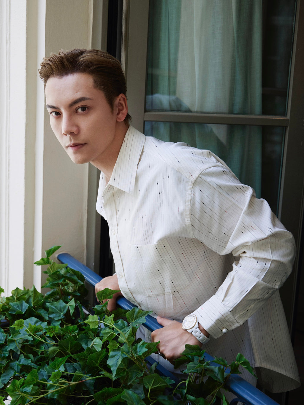 2026 New Model GS Double-C Embroidered Stripes Shirt (CC7008-B55)