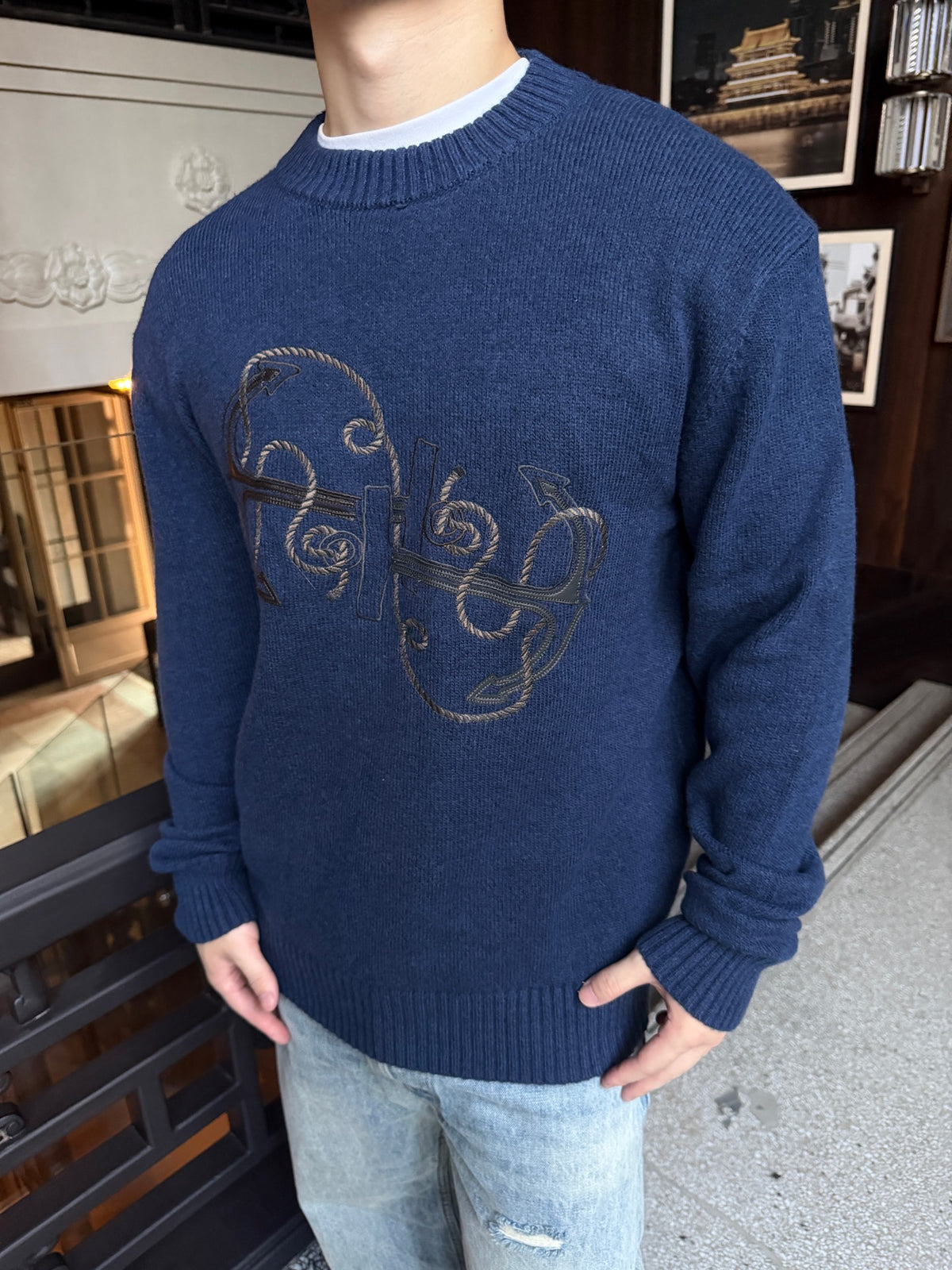 2026 New Model GS Embroidered Sweater (AA691-B35)