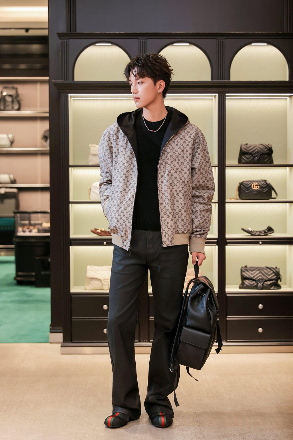 2026 New Model GS Embroidered and Printed Double-Sided Zipper Coat (AA692-B95)