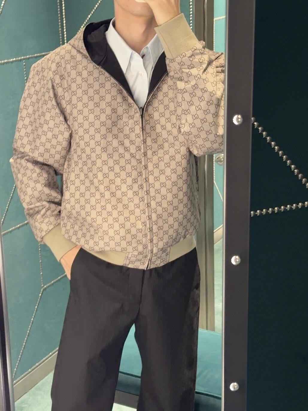 2026 New Model GS Embroidered and Printed Double-Sided Zipper Coat (AA692-B95)