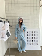 2026 Women's GS Embroidered Crystal Zipper Coat (DD171)