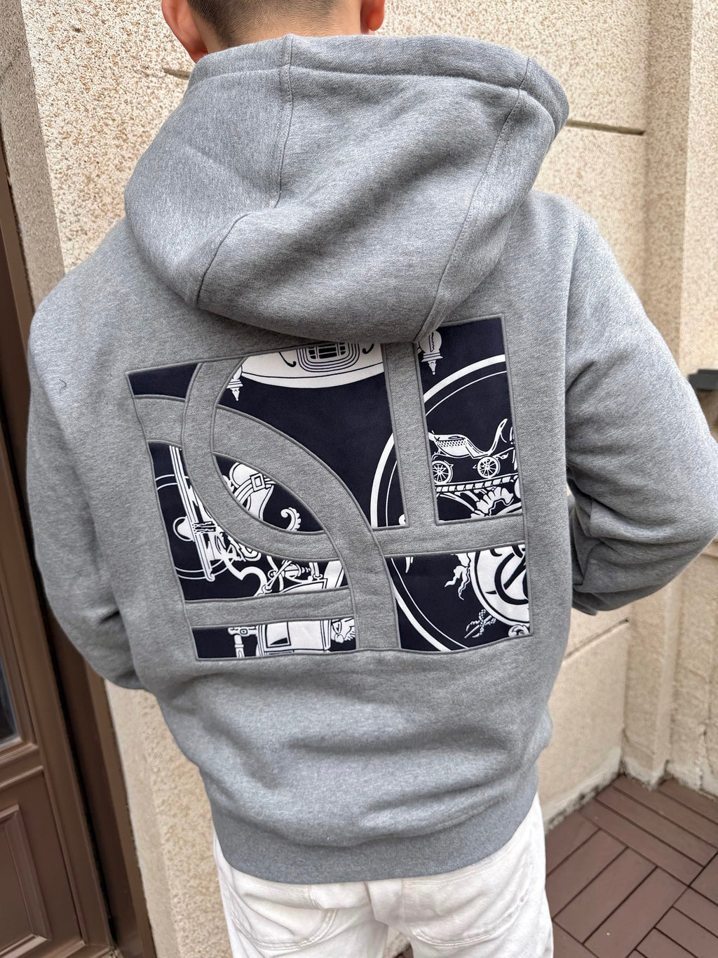 2026 New Model GS Printed Fabric Lined Zipper Coat (AA683-B75)