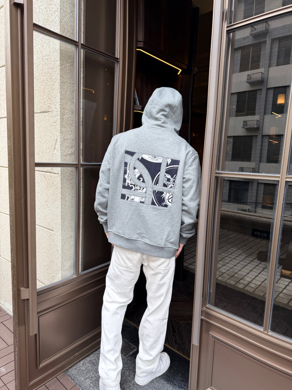 2026 New Model GS Printed Fabric Lined Zipper Coat (AA683-B75)