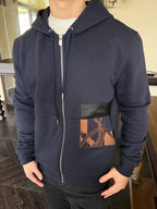 2026 New Model GS Embroidered Leather Zipper Coat (AA684-B85)