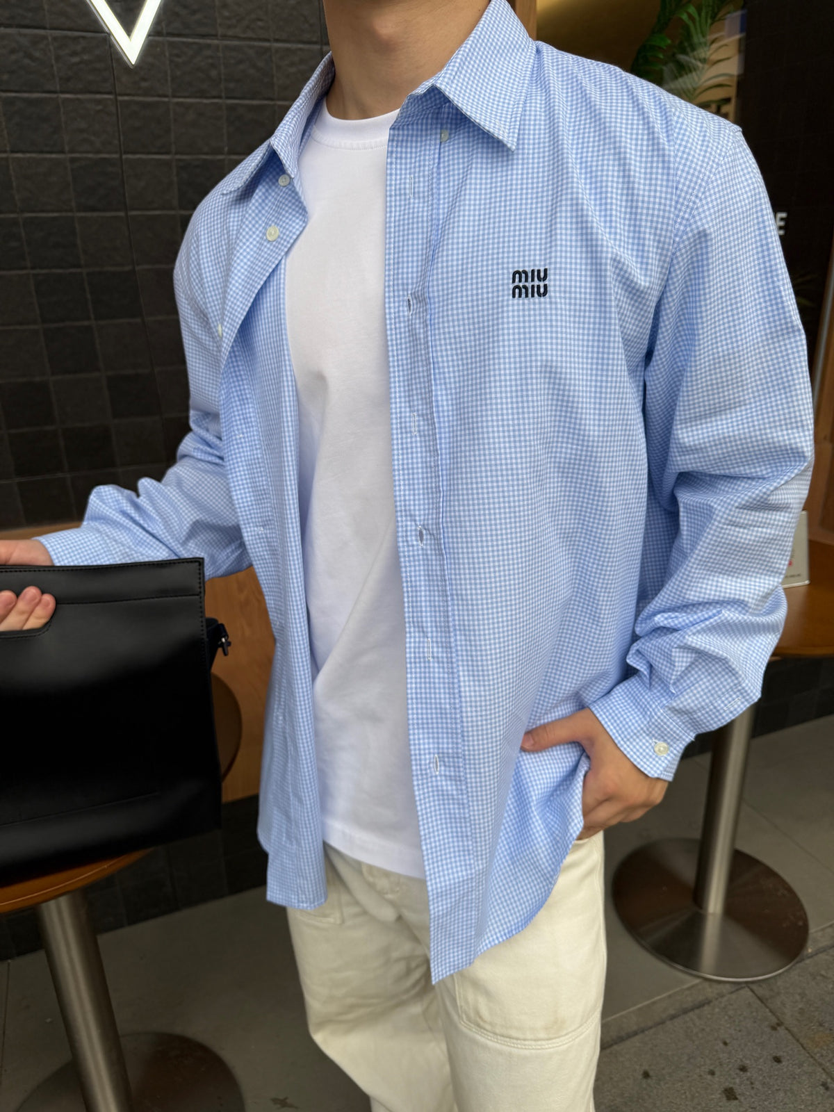 2026 new model GS logo checked shirt (CC7022-B40)