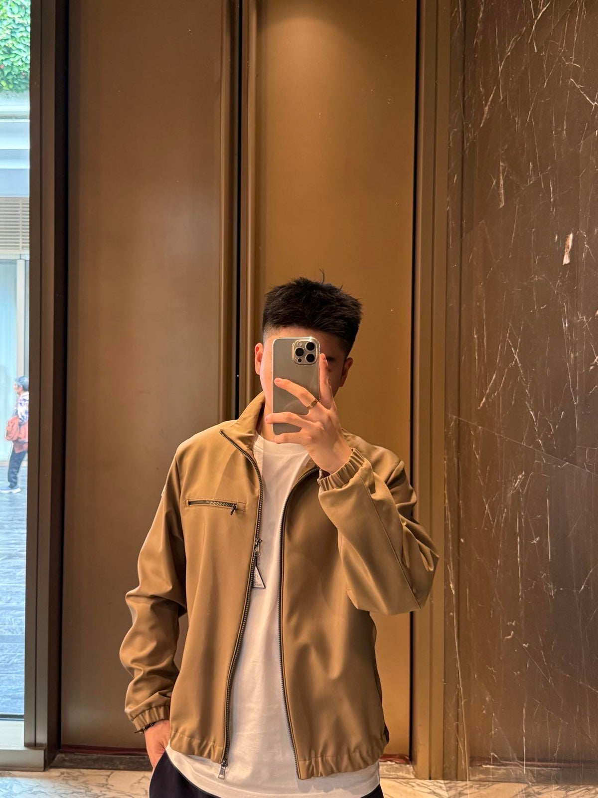 2026 New Model GS Logo Pocket Zip-Up Jacket (AA1023-B70)