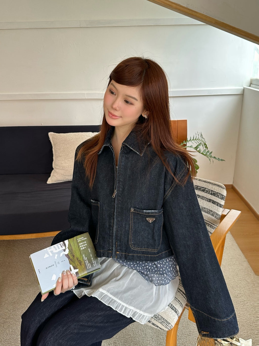 2026 Women's GS Denim Washed Jacket (DD199)