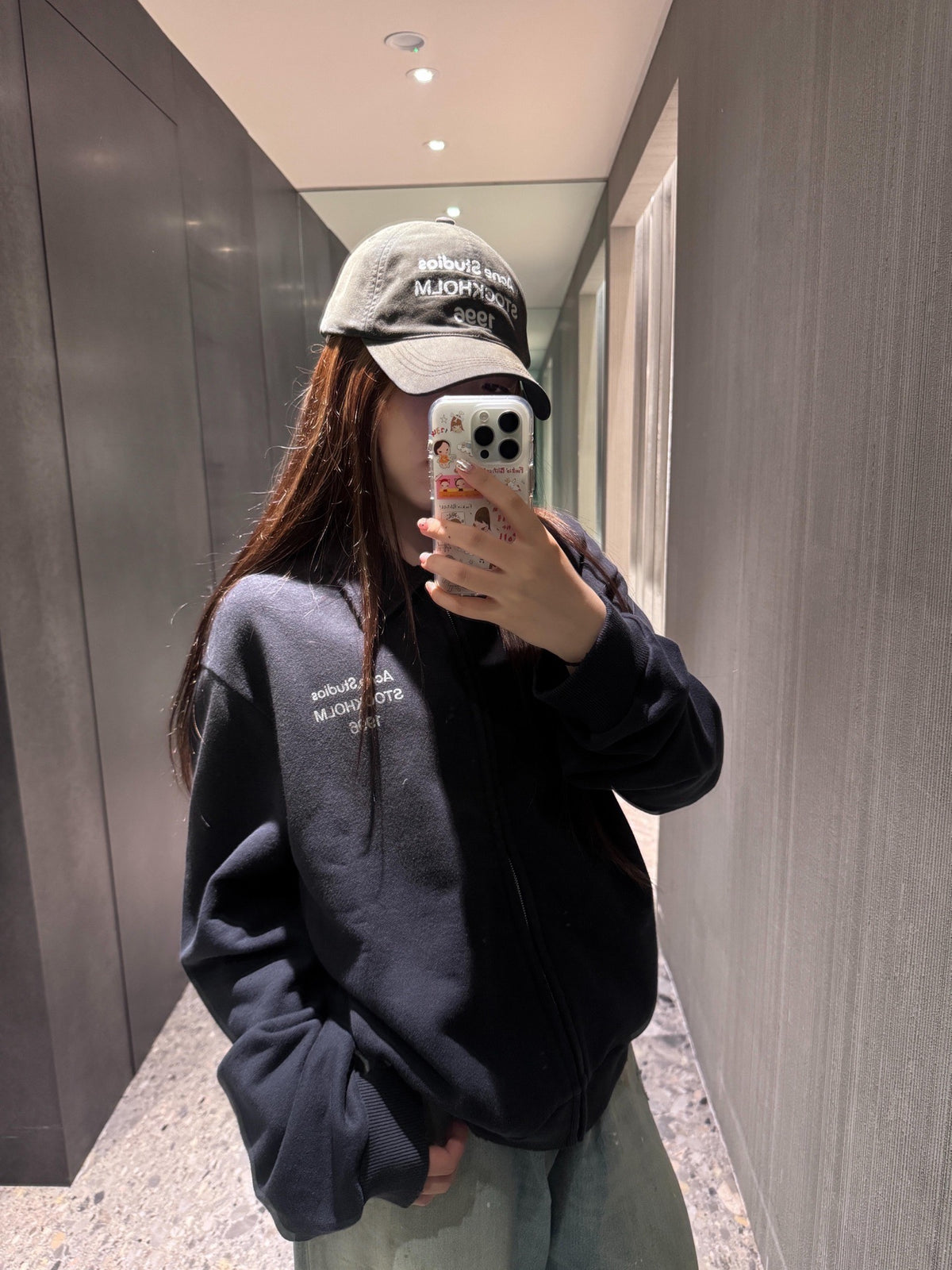 2026 Women's GS Logo Printed Weathered Jacket (FF808)