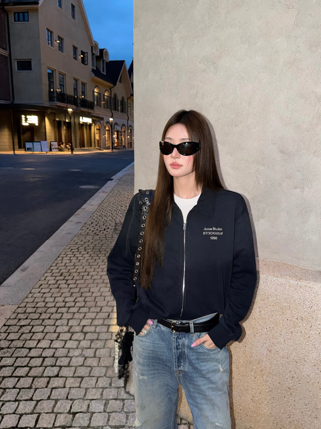2026 Women's GS Logo Printed Weathered Jacket (FF808)