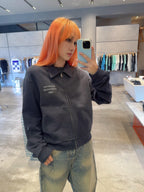 2026 Women's GS Logo Printed Weathered Jacket (FF808)