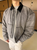 2026 new model GS vintage leather cotton jacket and jeans (BB874-D50)