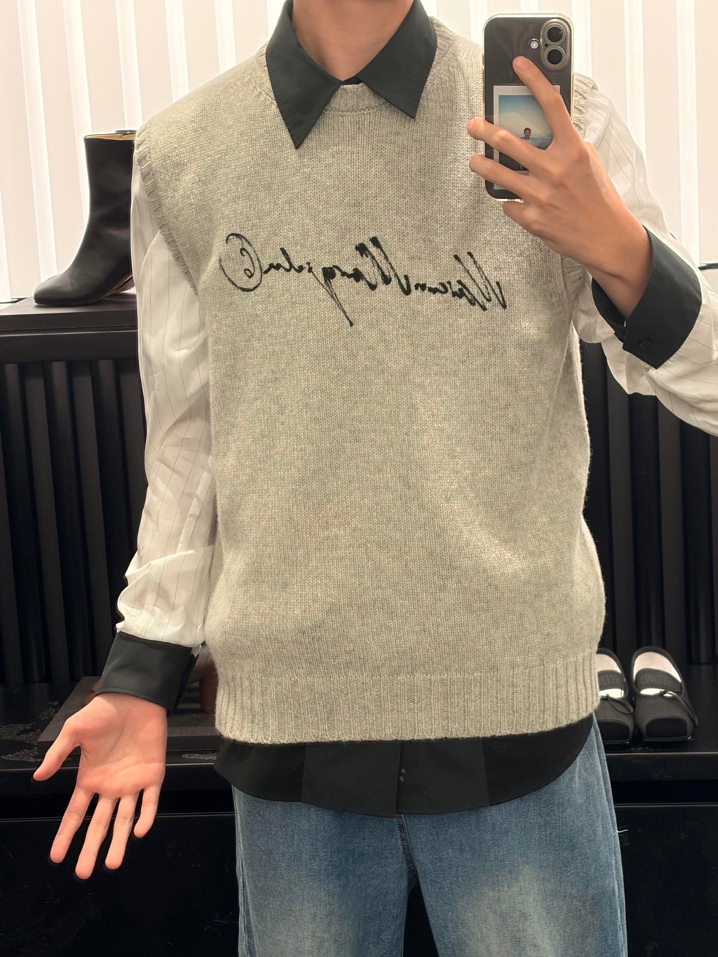 2026 New Model GS Printed Sweater Blouse (AA1008-A85)