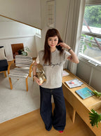 2026 Women's GS Printed Sweater Blouse (DD186)