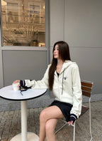 2026 Women's GS Printed Hooded Zip-Up Coat (FF772)