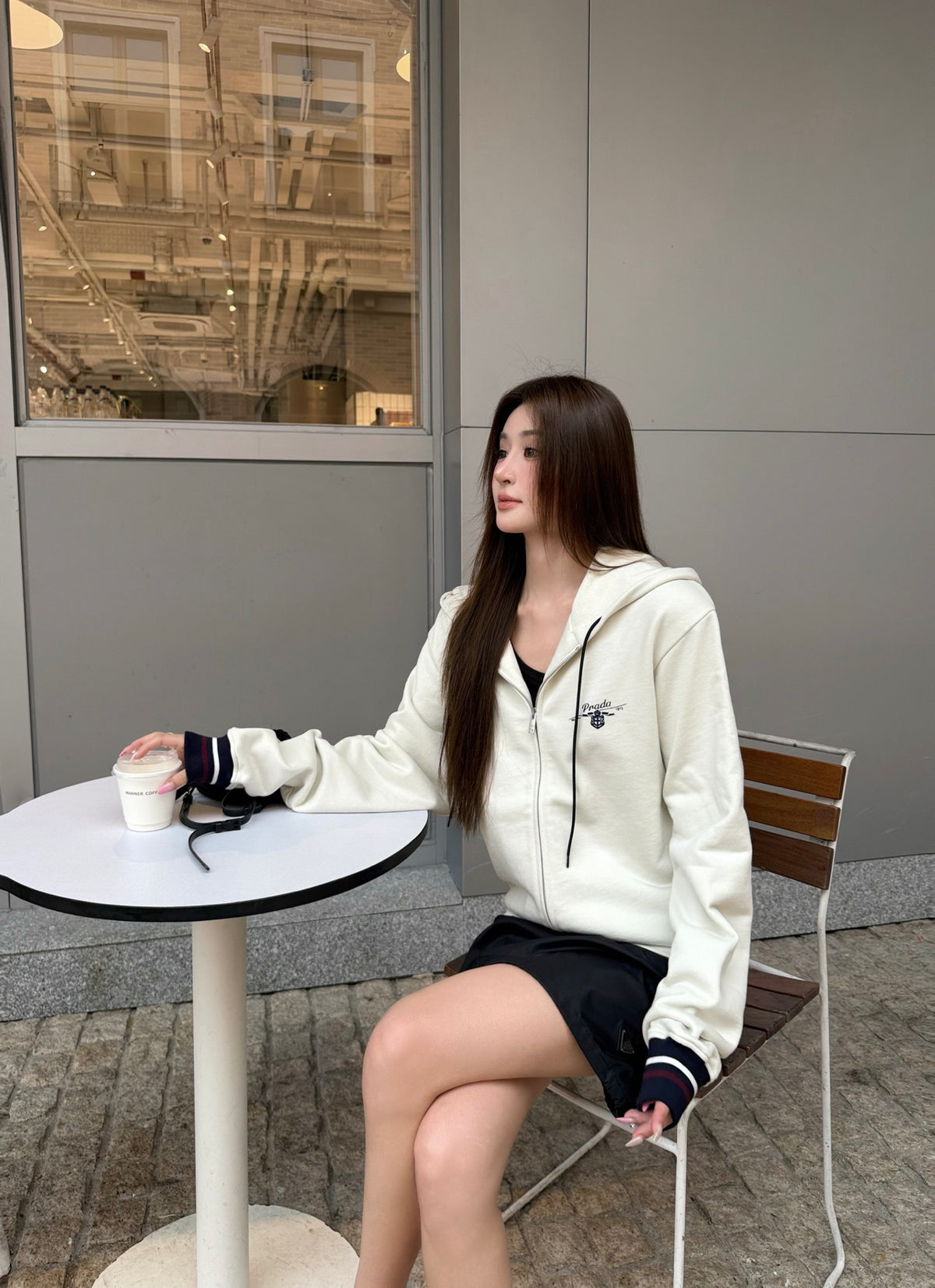2026 Women's GS Printed Hooded Zip-Up Coat (FF772)
