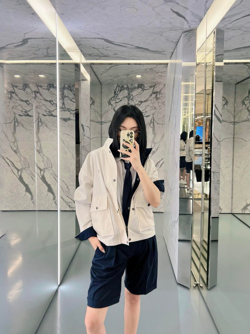 2026 Women's GS Embroidered Double-sided Jacket (FF813)