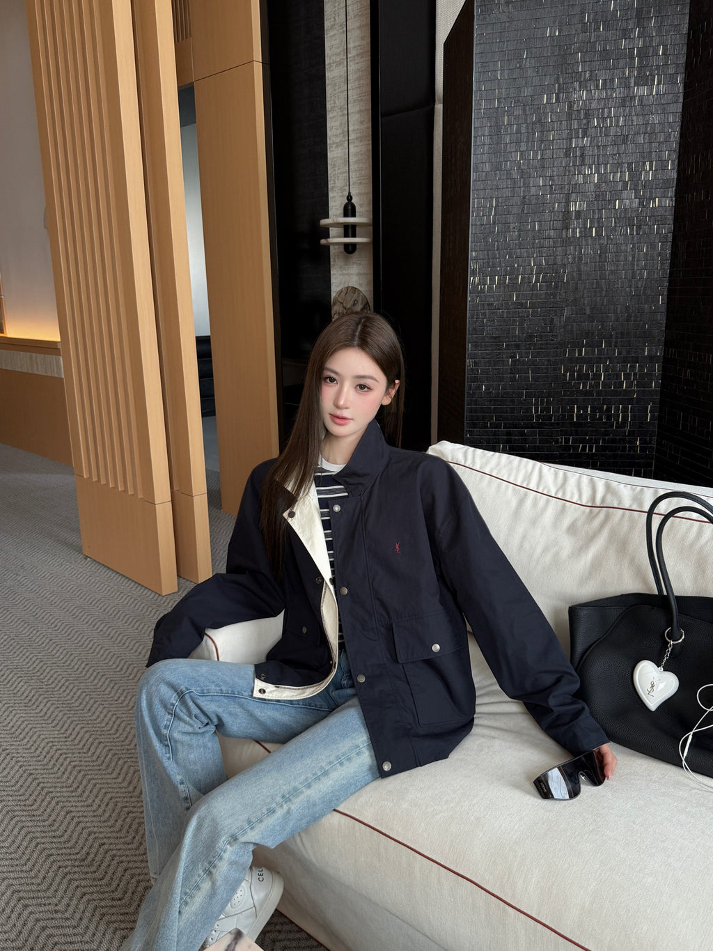 2026 Women's GS Embroidered Double-sided Jacket (FF813)