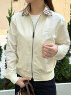 2026 Women's GS Embroidered Plaid Collar Coat (DD193)