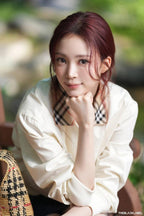 2026 Women's GS Embroidered Plaid Collar Coat (DD193)