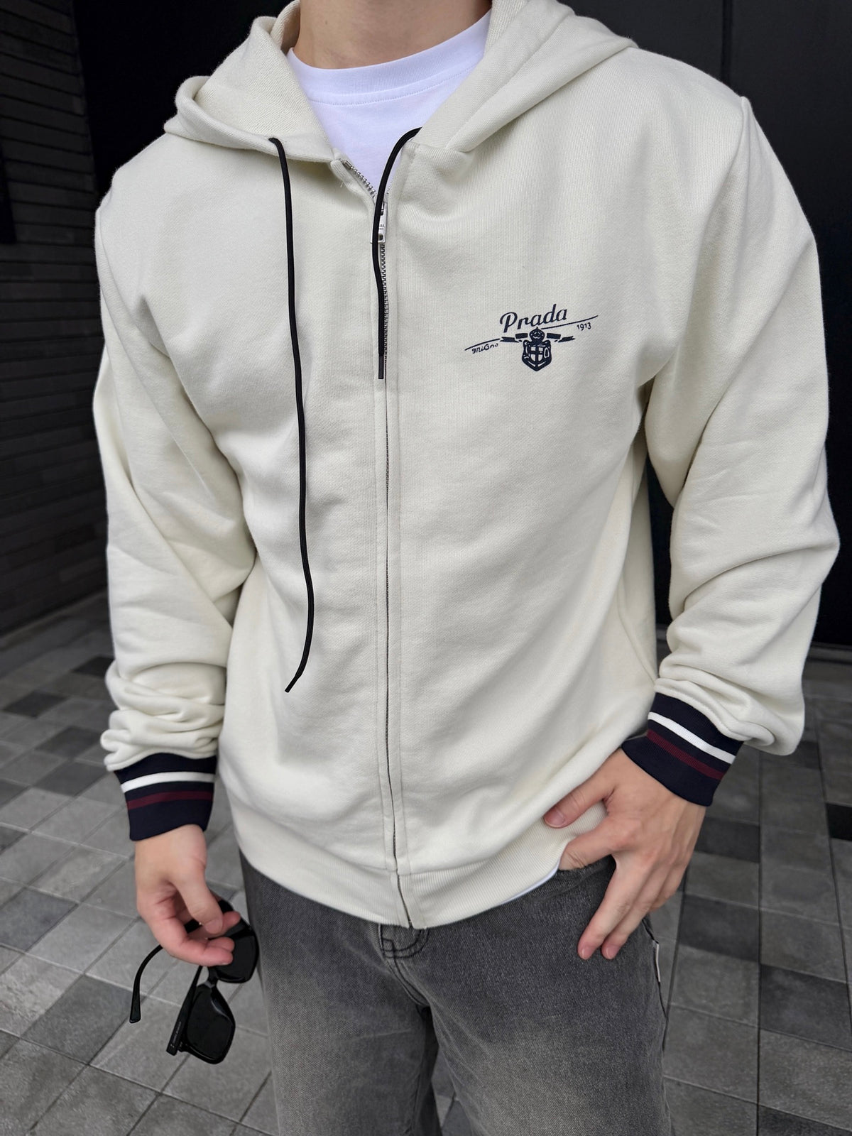 2026 New Model GS Printed Hooded Zip-Up Coat (CC7002-B60)