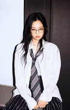 2026 Women's GS Double C Embroidered Striped Shirt (FF804)