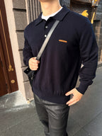 2026 New Model GS Logo Polo Sweater (AA1031-B10)