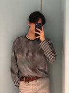 2026 New Model GS Logo Striped Long-Sleeved Shirt (CC7044-A70)