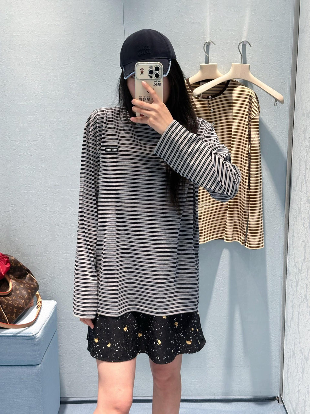 2026 New Model GS Logo Striped Long-Sleeved Shirt (CC7044-A70)