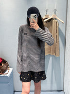 2026 New Model GS Logo Striped Long-Sleeved Shirt (CC7044-A70)